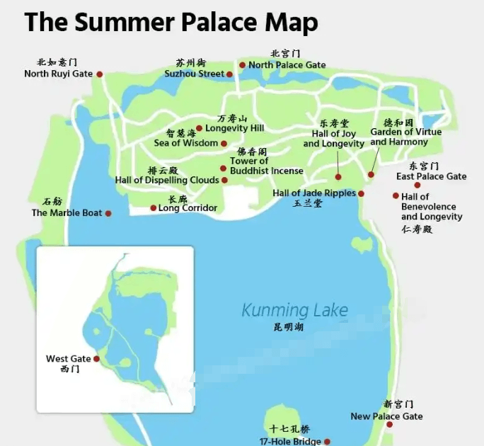 Summer Palace Beijing Map: Detailed Layout & Key Sights